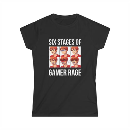 Six Stages of Gamer Rage (Male Version)