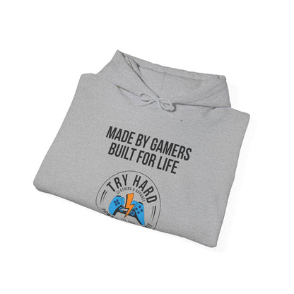 Made By Gamers, Built For Life (Try Hard Logo - Color)