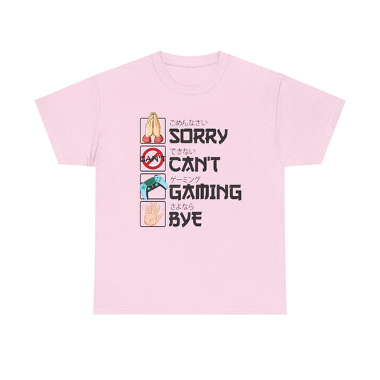 Sorry. Can't. Gaming. Bye. (Anime Version)