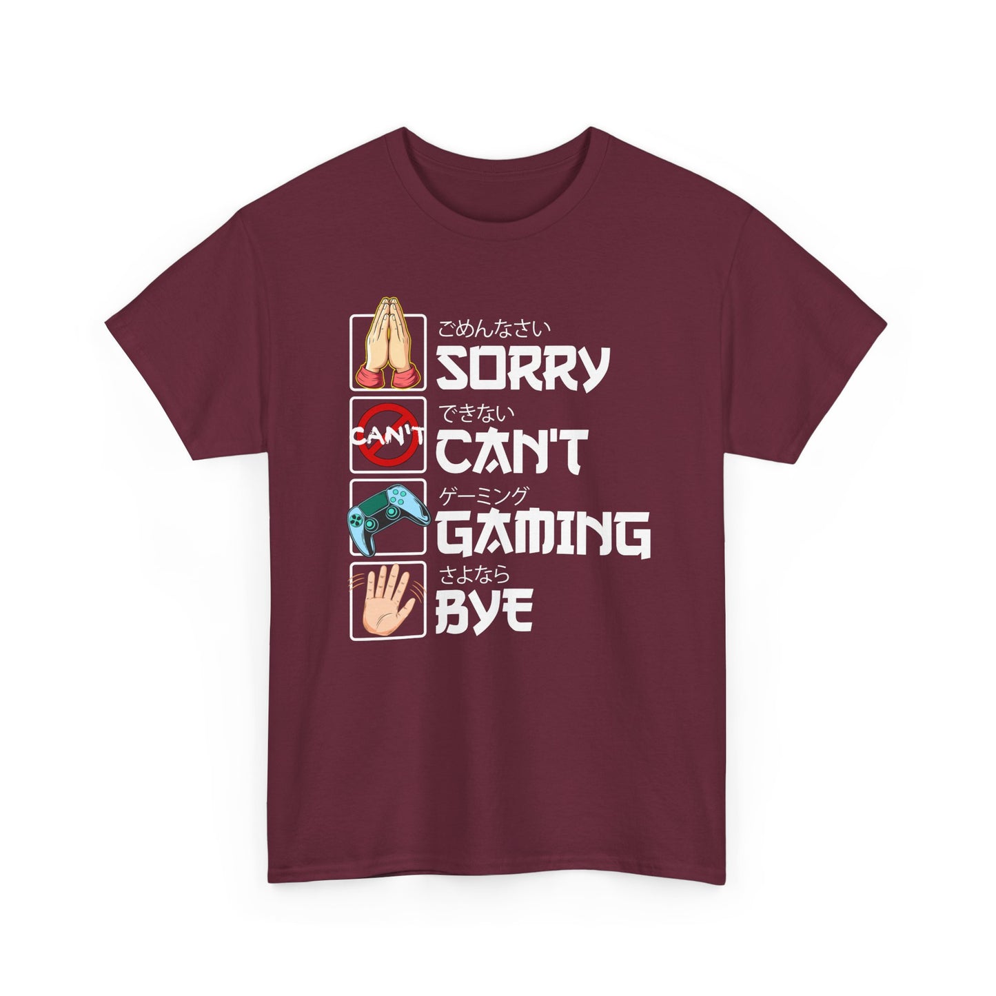 Sorry. Can't. Gaming. Bye. (Anime Version)