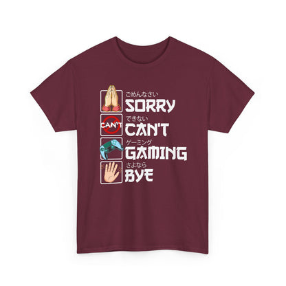 Sorry. Can't. Gaming. Bye. (Anime Version)