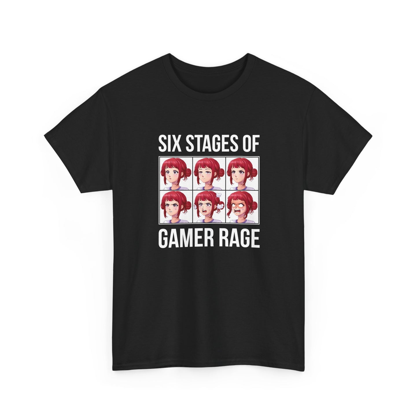 Six Stages of Gamer Rage (Female Version)