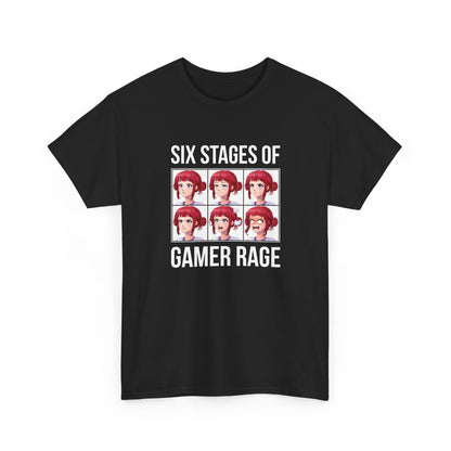 Six Stages of Gamer Rage (Female Version)