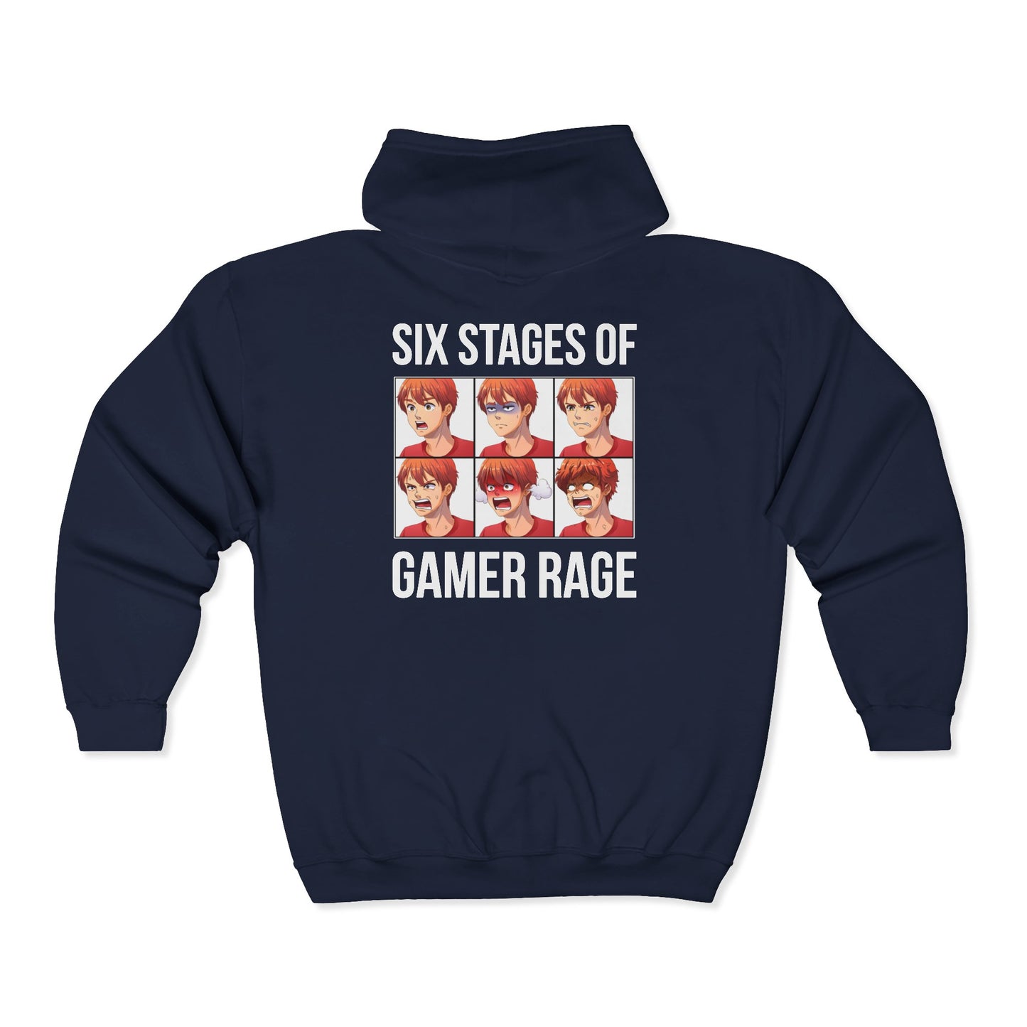 Six Stages of Gamer Rage (Male Version)