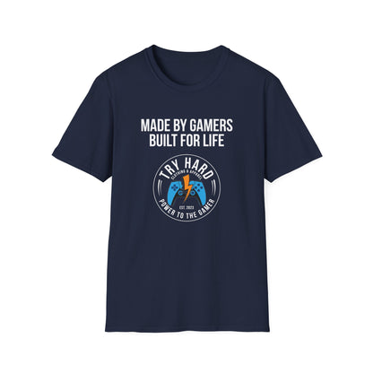 Made By Gamers, Built For Life (Try Hard Logo - Color)