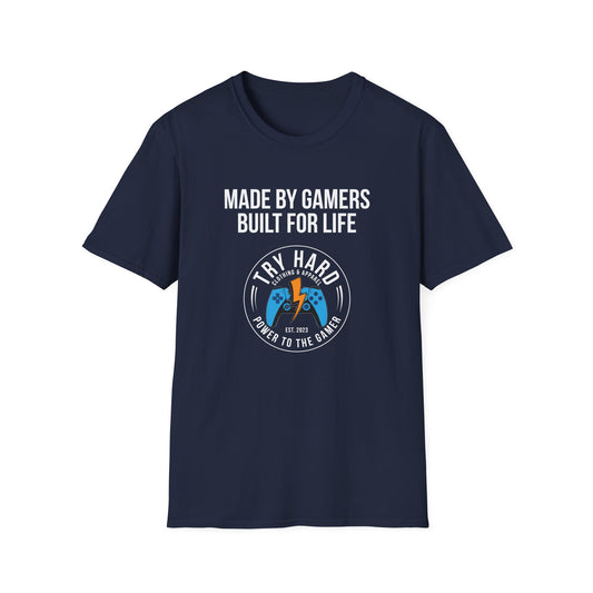 Made By Gamers, Built For Life (Try Hard Logo - Color)