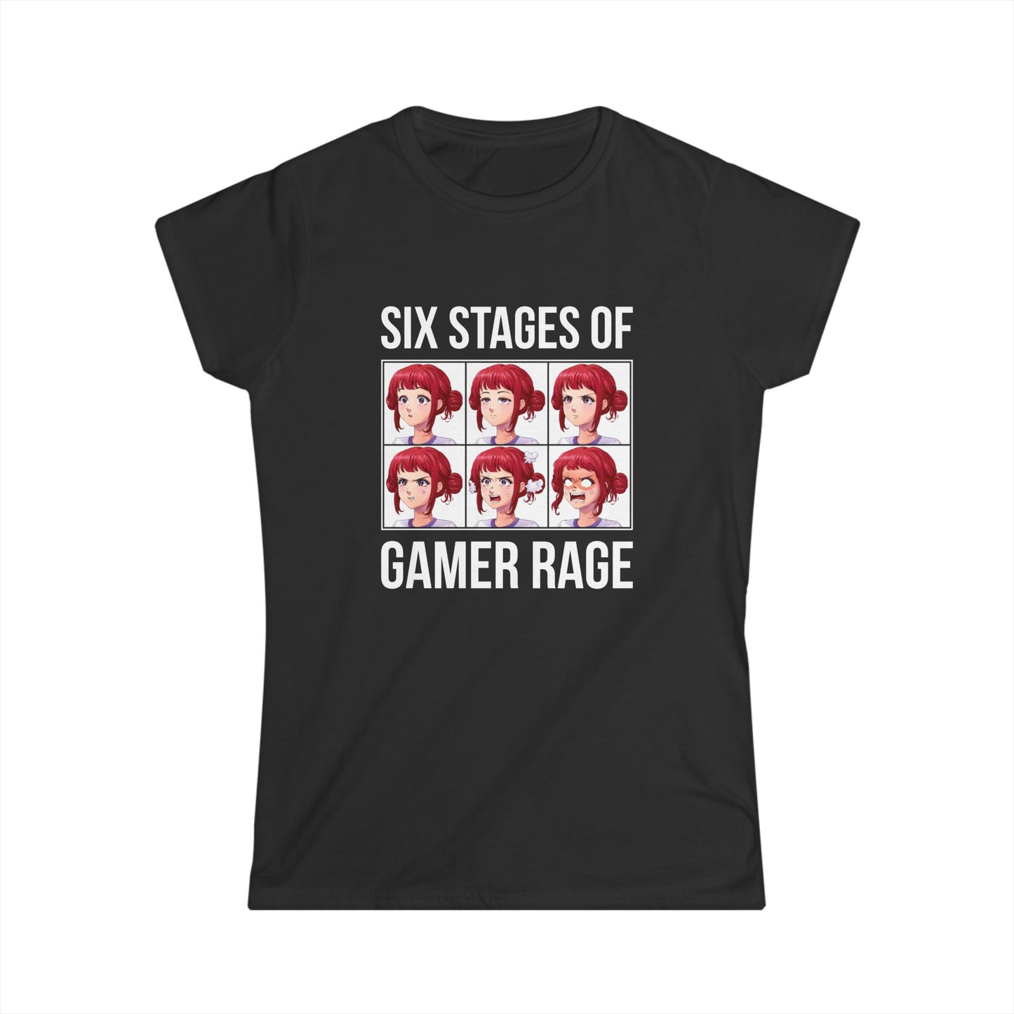 Six Stages of Gamer Rage (Female Version)
