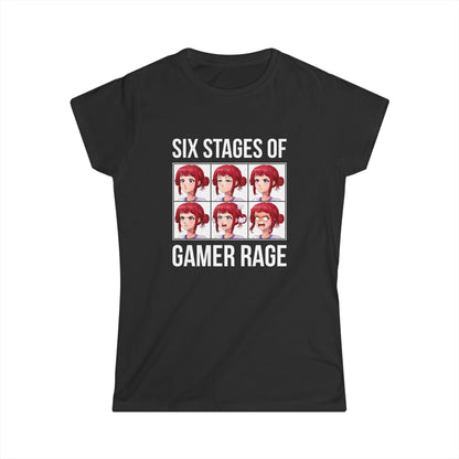 Six Stages of Gamer Rage (Female Version)