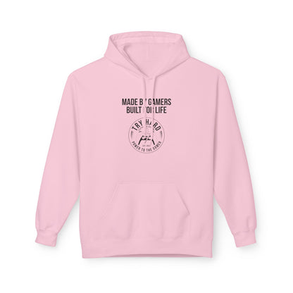 Made By Gamers, Built For Life (Try Hard Logo - Black & White)