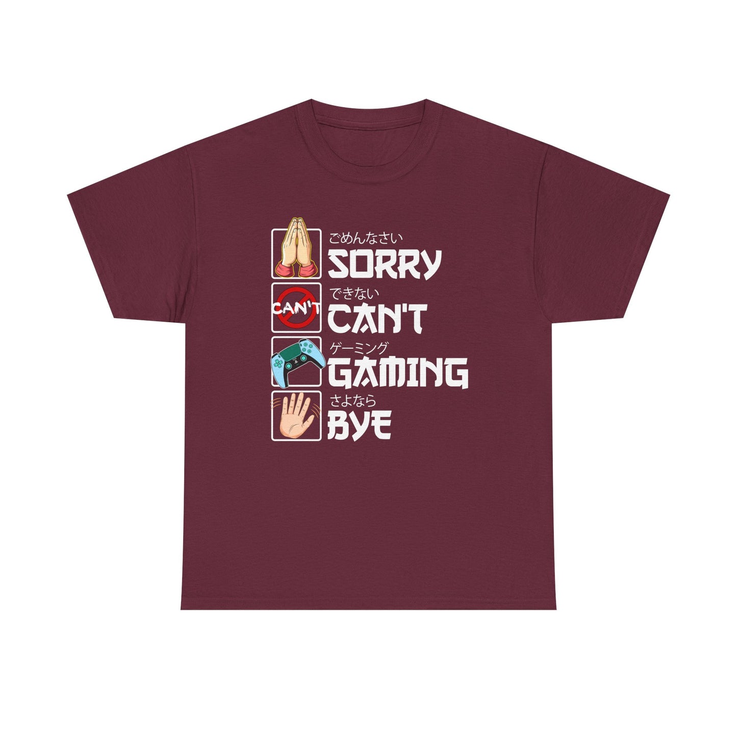 Sorry. Can't. Gaming. Bye. (Anime Version)