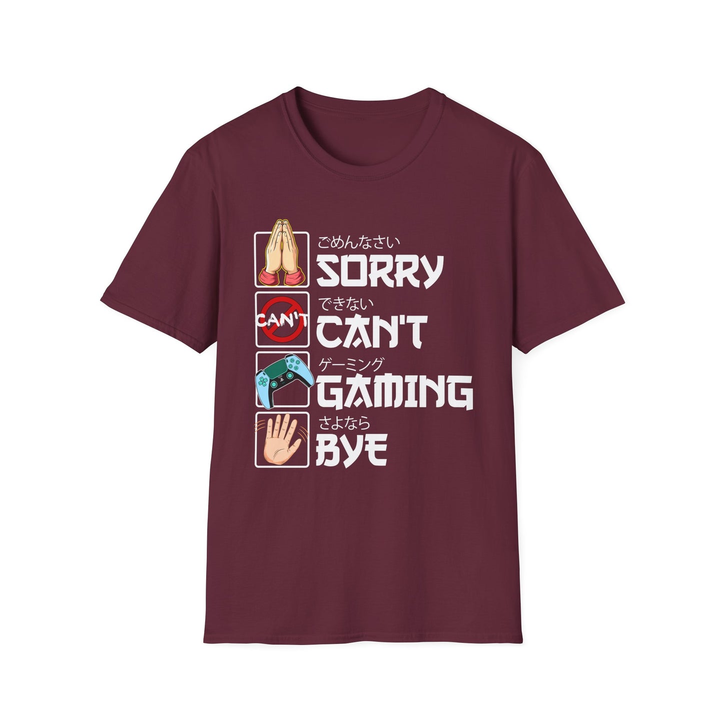 Sorry. Can't. Gaming. Bye. (Anime Version)