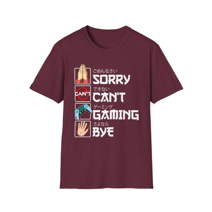 Sorry. Can't. Gaming. Bye. (Anime Version)
