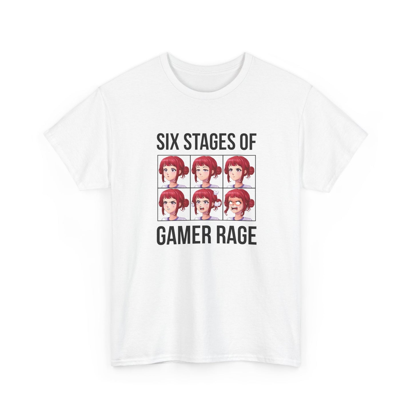 Six Stages of Gamer Rage (Female Version)