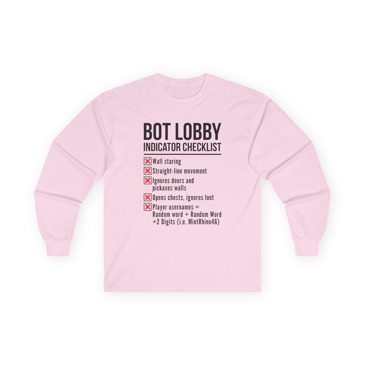 Bot Lobby Indicator Checklist