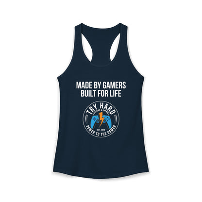 Made By Gamers, Built For Life (Try Hard Logo - Color)