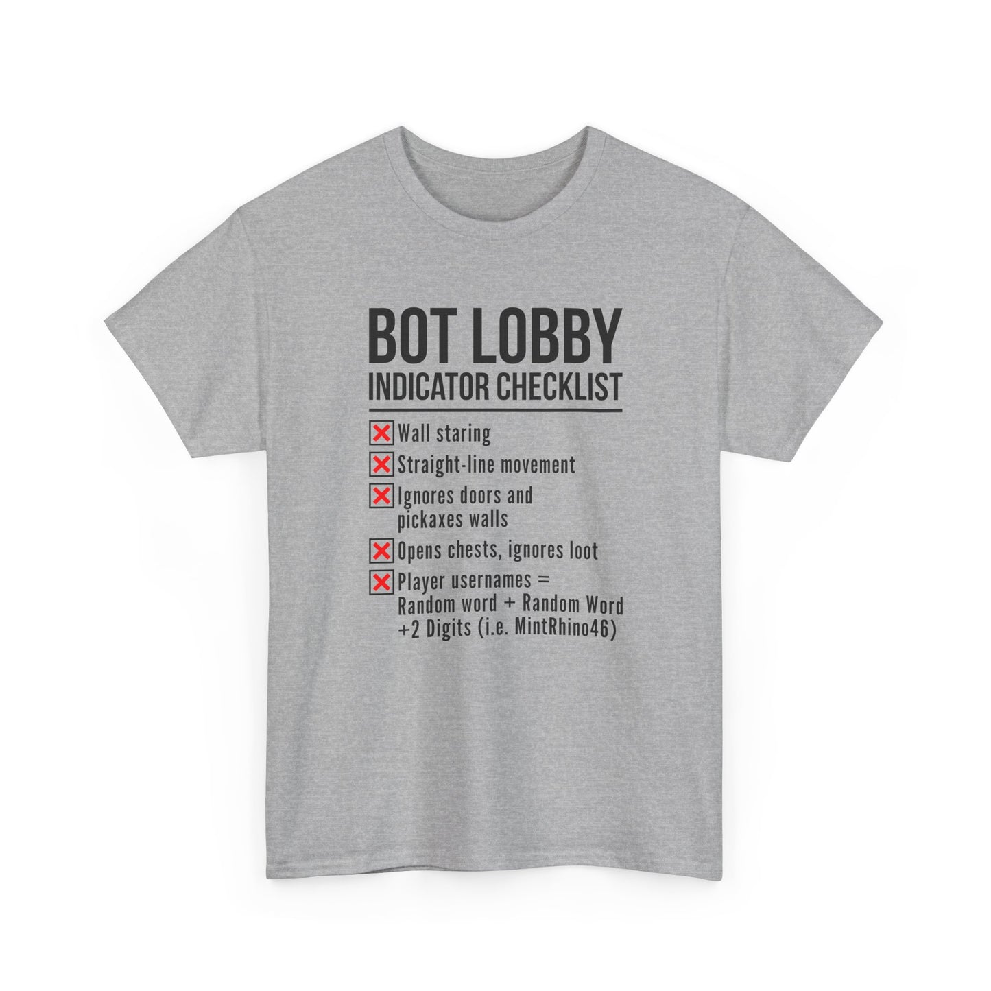 Bot Lobby Indicator Checklist