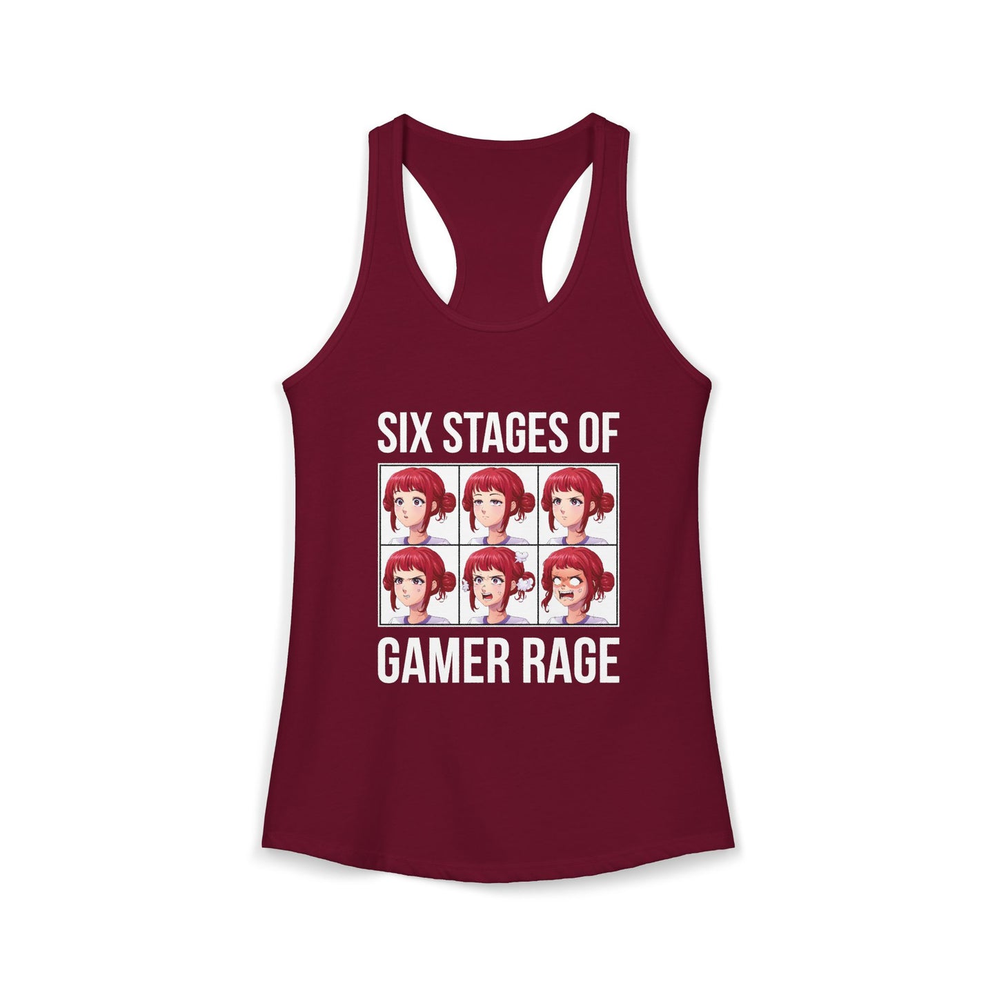 Six Stages of Gamer Rage (Female Version)
