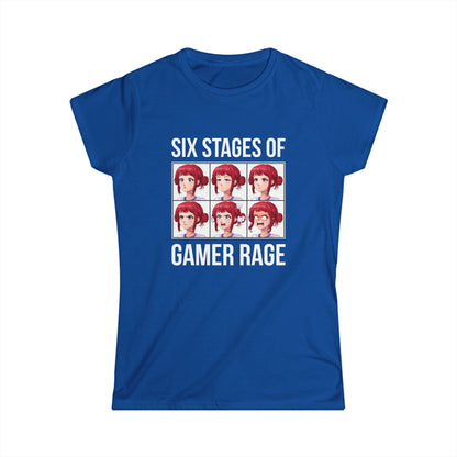 Six Stages of Gamer Rage (Female Version)