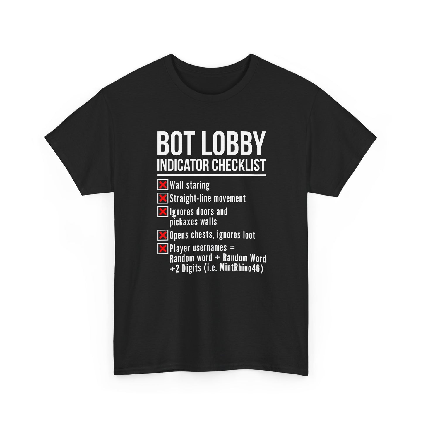 Bot Lobby Indicator Checklist