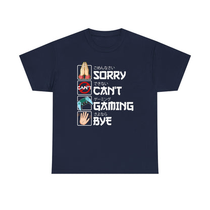 Sorry. Can't. Gaming. Bye. (Anime Version)