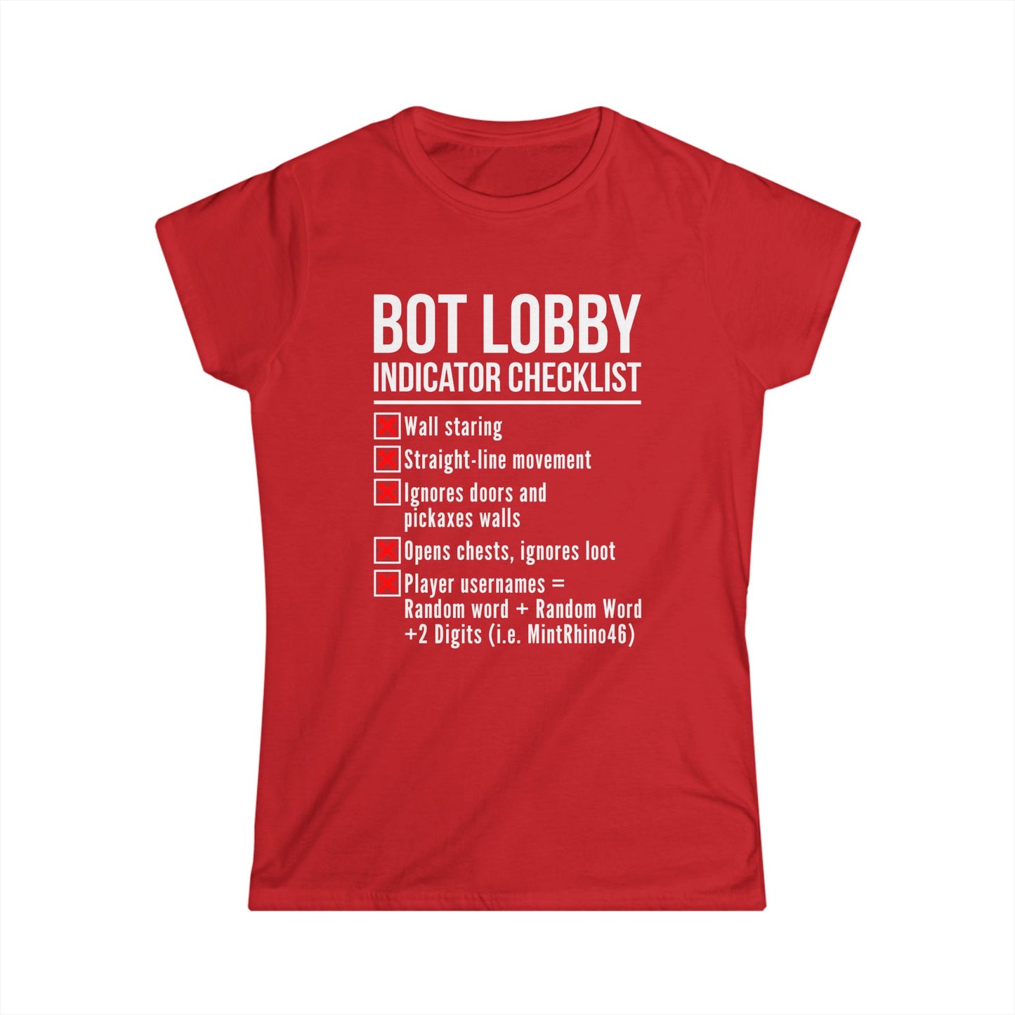 Bot Lobby Indicator Checklist