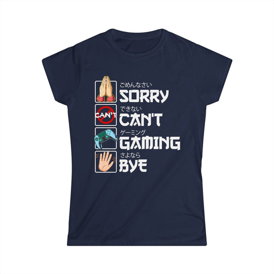 Sorry. Can't. Gaming. Bye. (Anime Version)