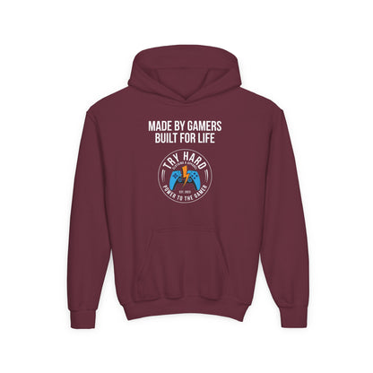 Made By Gamers, Built For Life (Try Hard Logo - Color)