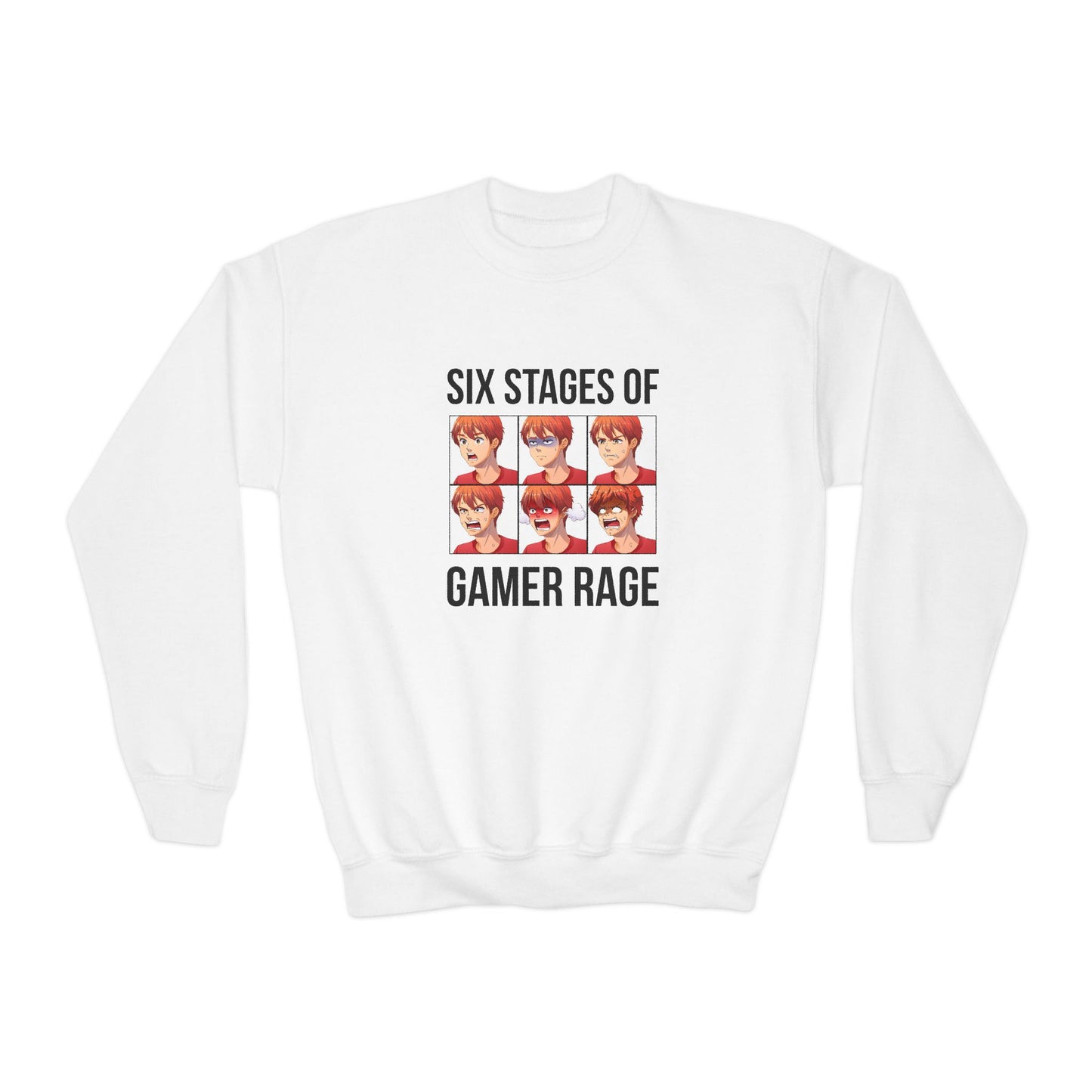 Six Stages of Gamer Rage (Male Version)