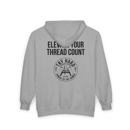 Elevate Your Thread Count (Try Hard Logo)