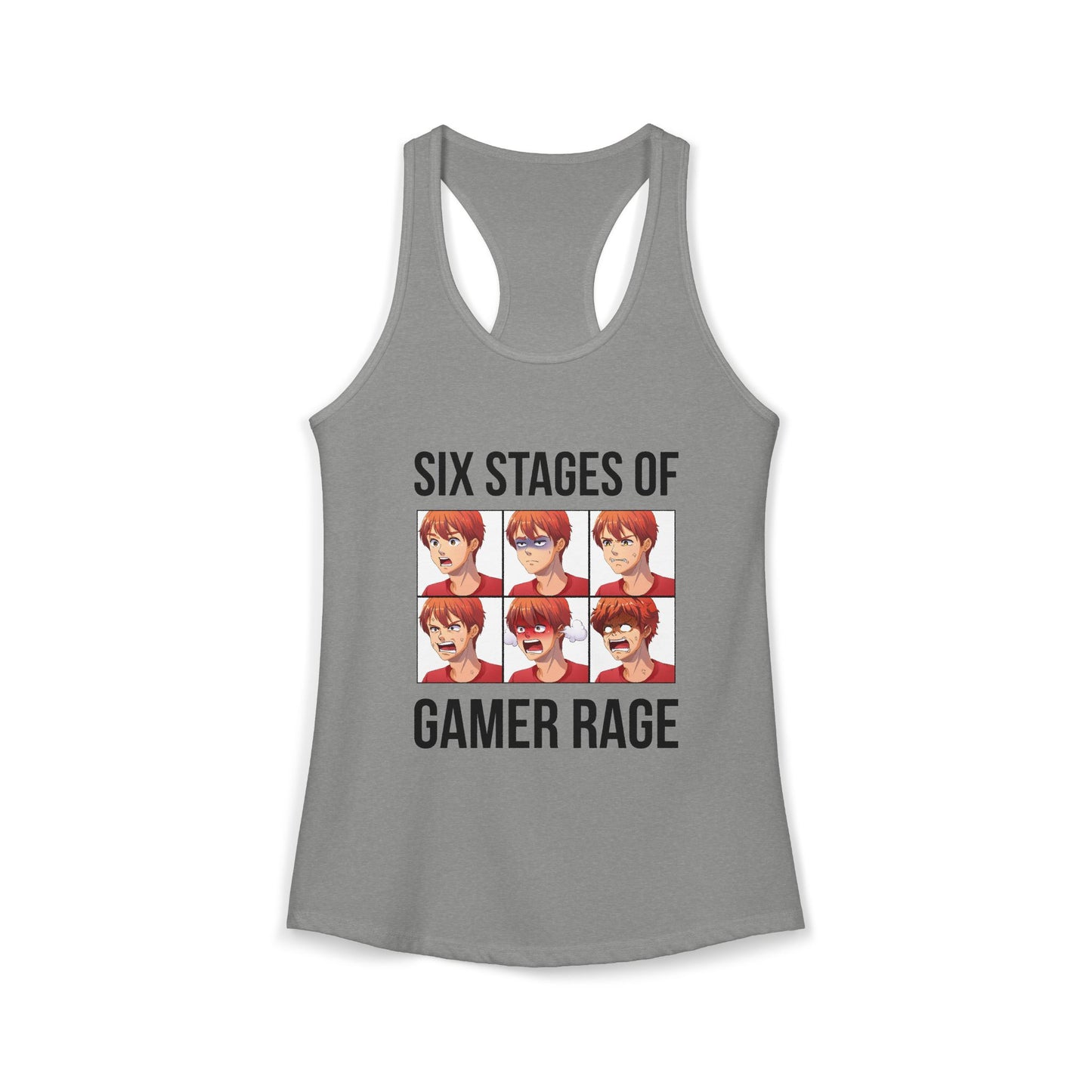 Six Stages of Gamer Rage (Male Version)