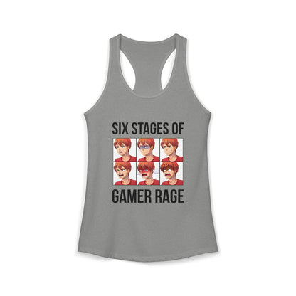 Six Stages of Gamer Rage (Male Version)