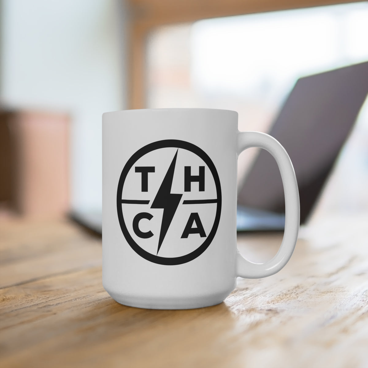 Try Hard Clothing & Apparel (Lighting Bolt Logo) — Coffee Mug (15 oz)