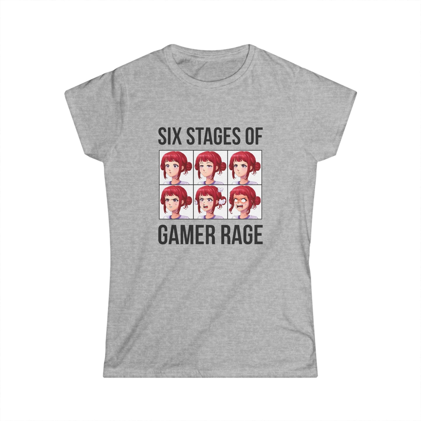 Six Stages of Gamer Rage (Female Version)