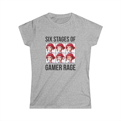 Six Stages of Gamer Rage (Female Version)