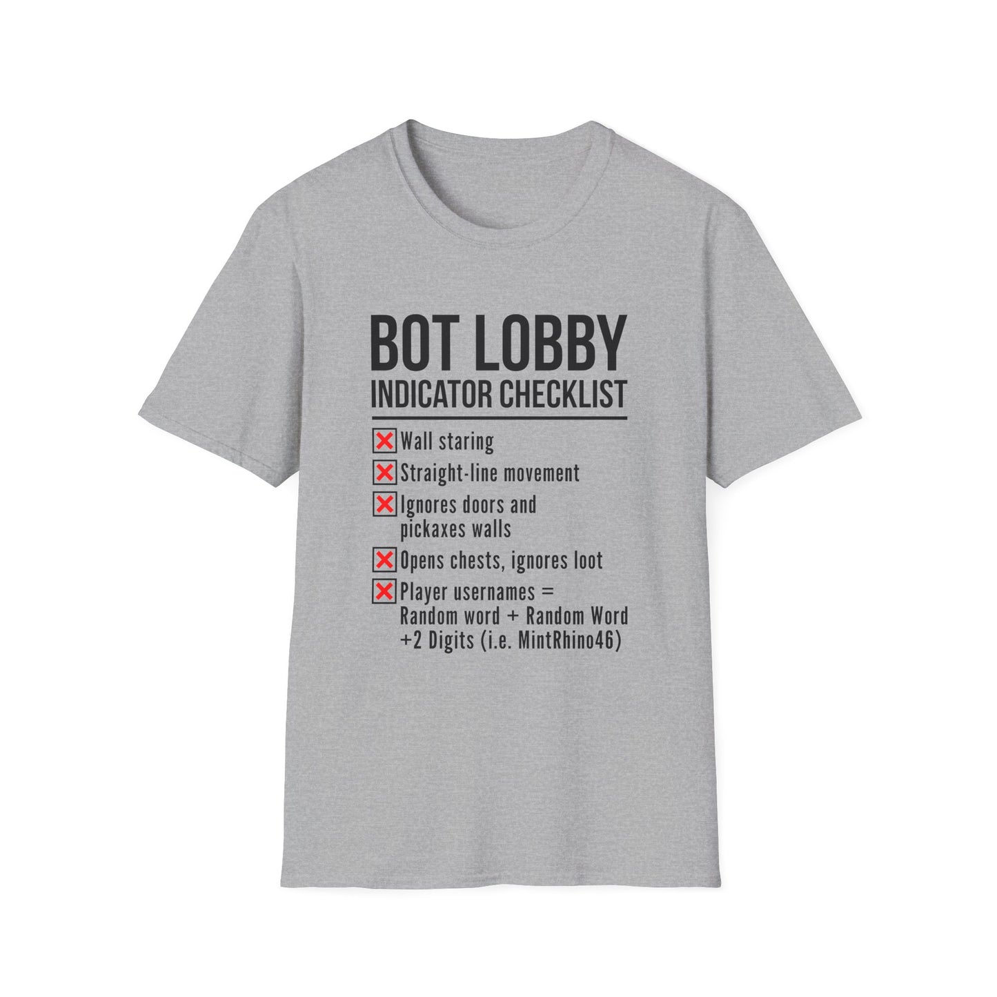 Bot Lobby Indicator Checklist