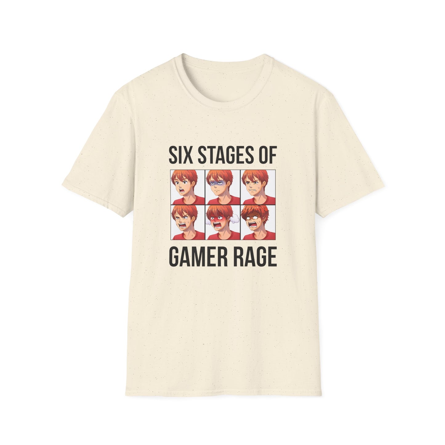 Six Stages of Gamer Rage (Male Version)