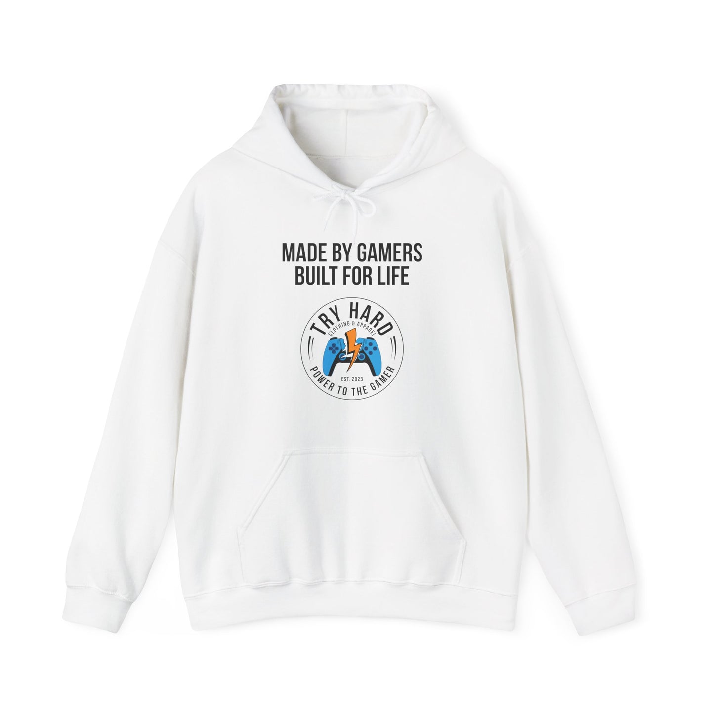 Made By Gamers, Built For Life (Try Hard Logo - Color)