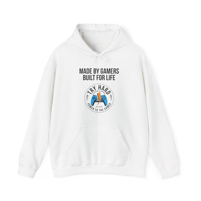 Made By Gamers, Built For Life (Try Hard Logo - Color)
