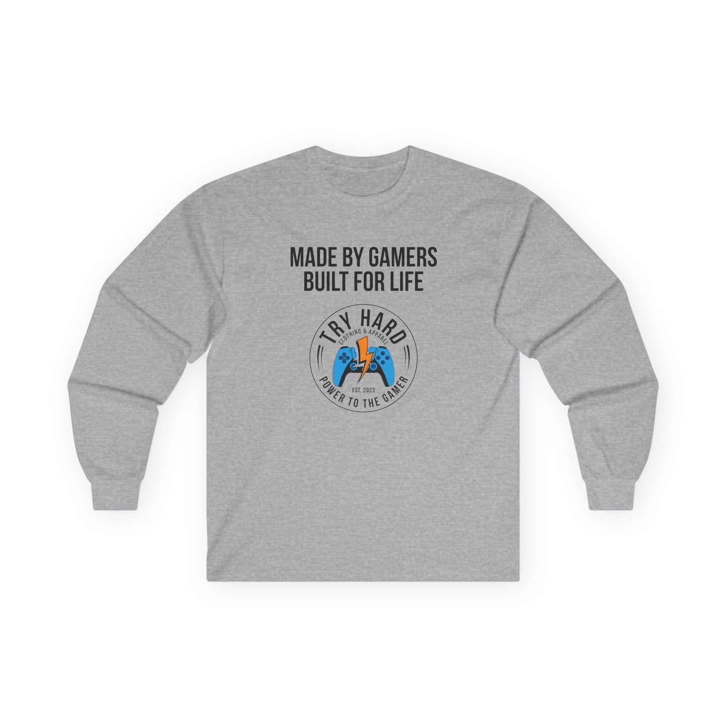 Made By Gamers, Built For Life (Try Hard Logo - Color)