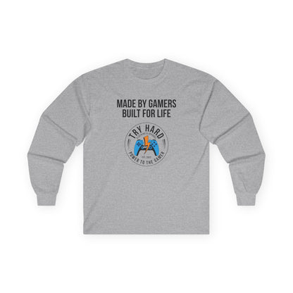 Made By Gamers, Built For Life (Try Hard Logo - Color)