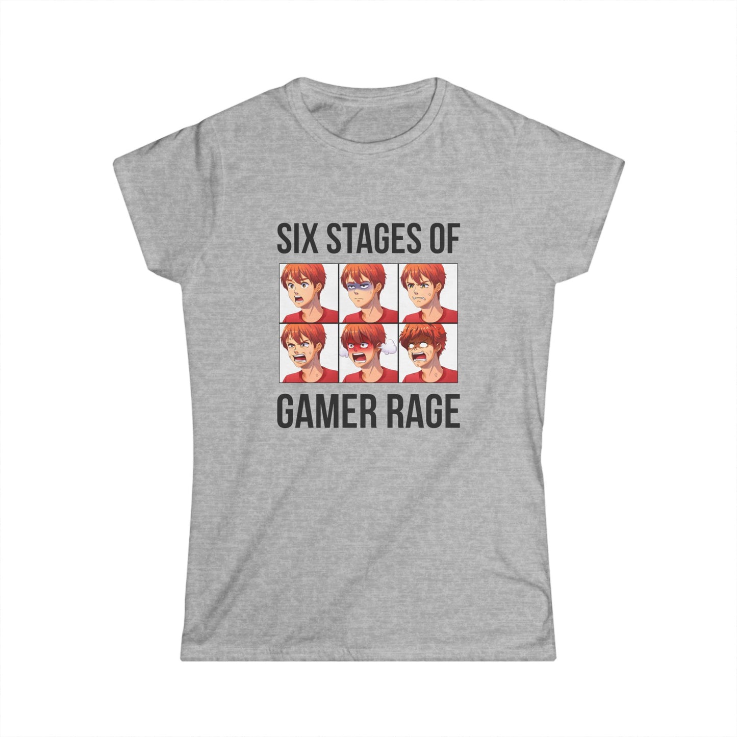 Six Stages of Gamer Rage (Male Version)