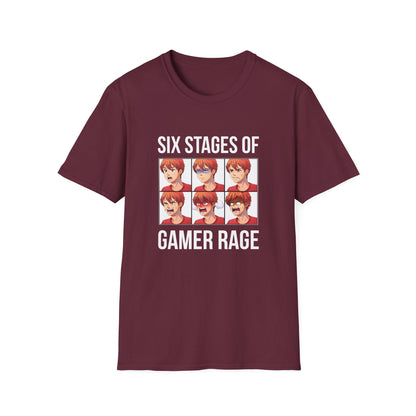 Six Stages of Gamer Rage (Male Version)