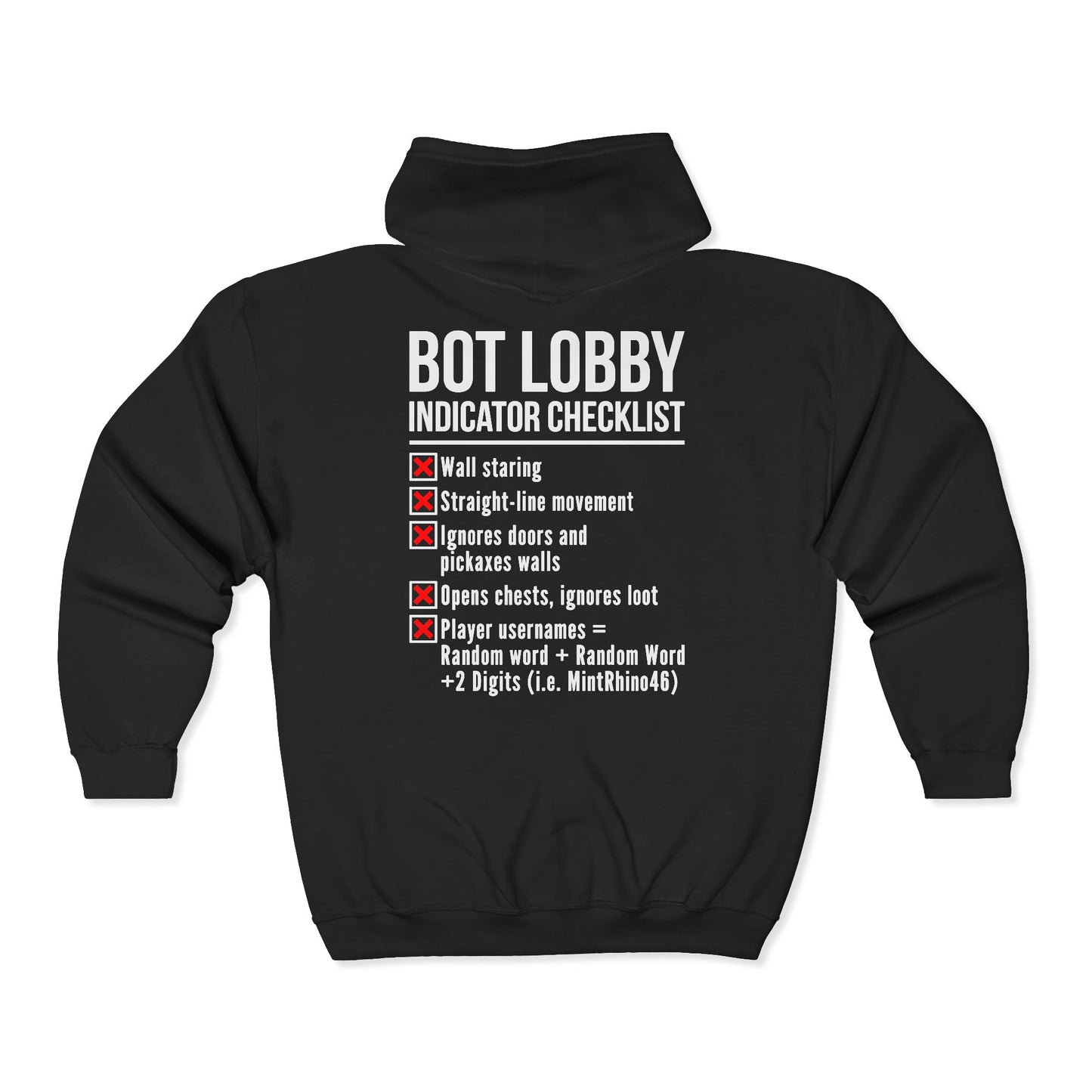 Bot Lobby Indicator Checklist