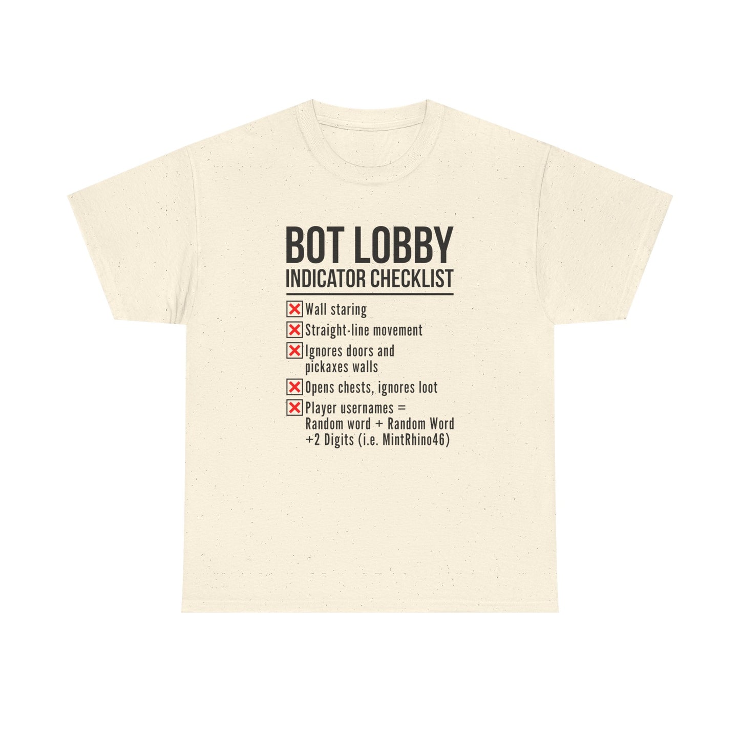 Bot Lobby Indicator Checklist