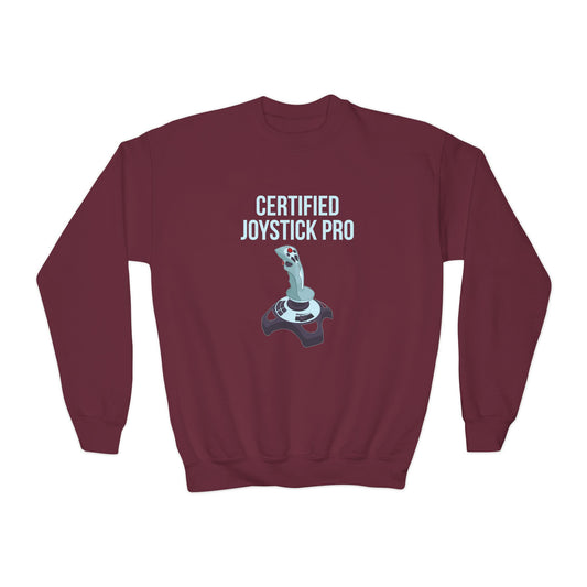 Certified Joystick Pro Youth Crewneck Sweatshirt