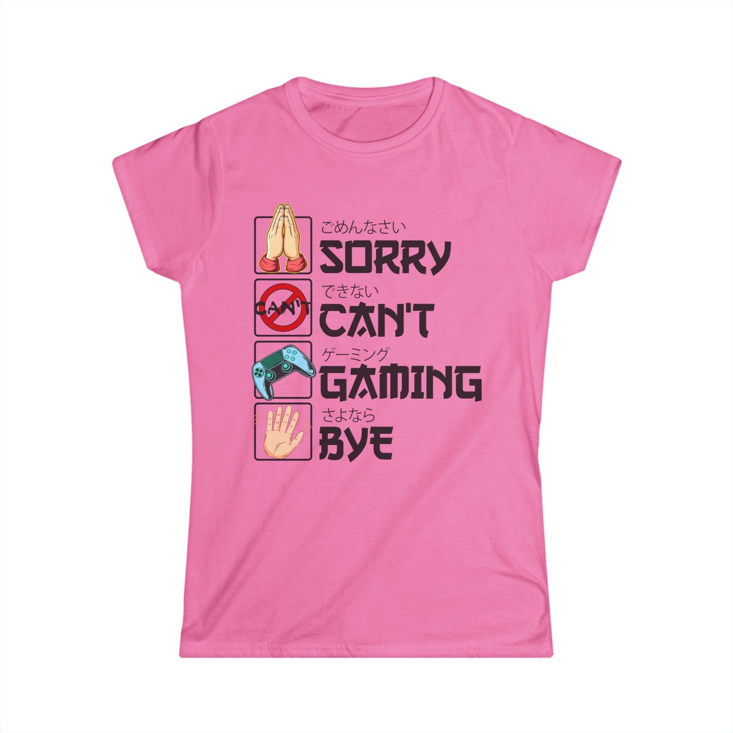 Sorry. Can't. Gaming. Bye. (Anime Version)