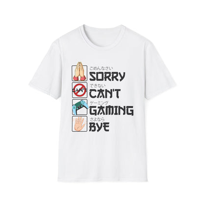 Sorry. Can't. Gaming. Bye. (Anime Version)