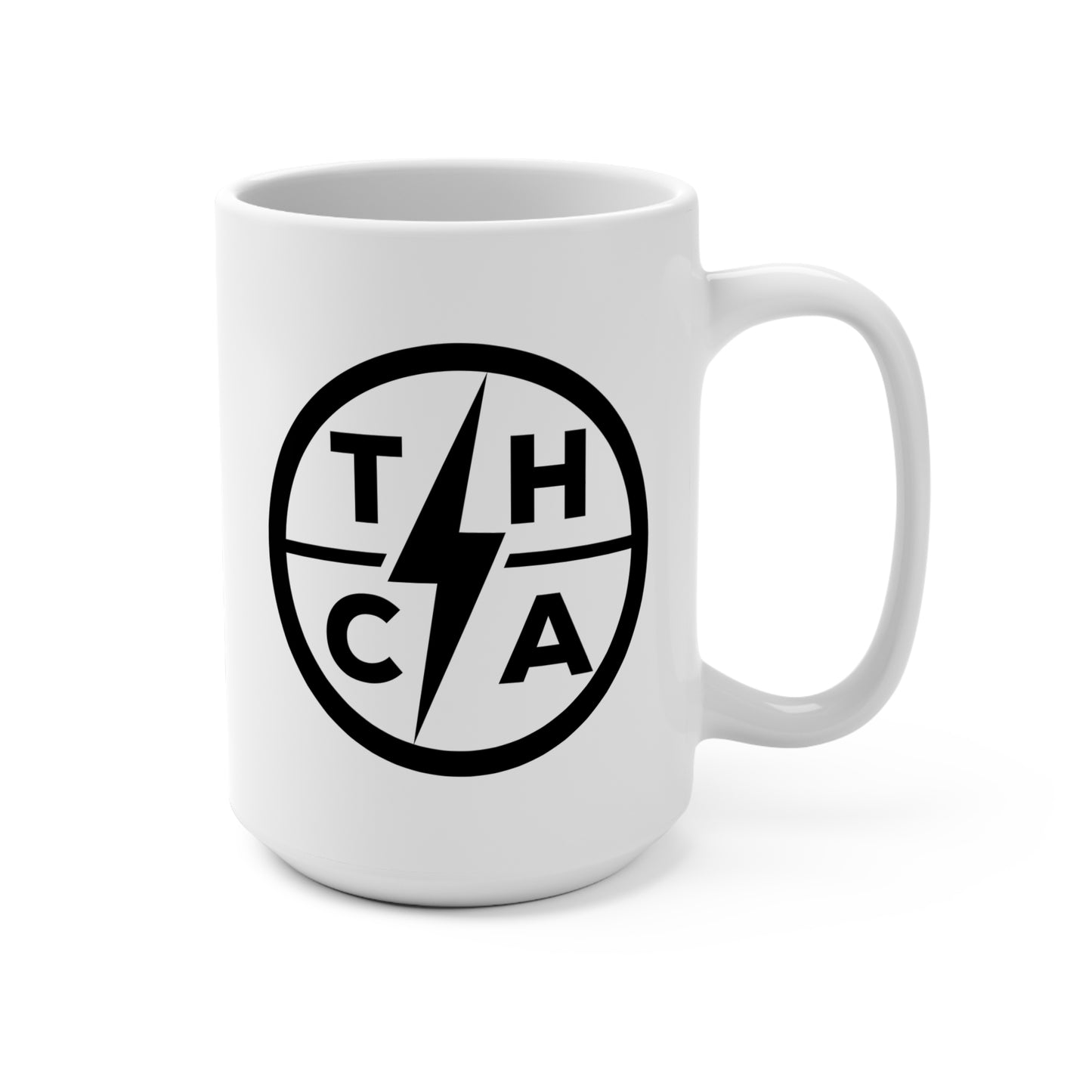 Try Hard Clothing & Apparel (Lighting Bolt Logo) — Coffee Mug (15 oz)