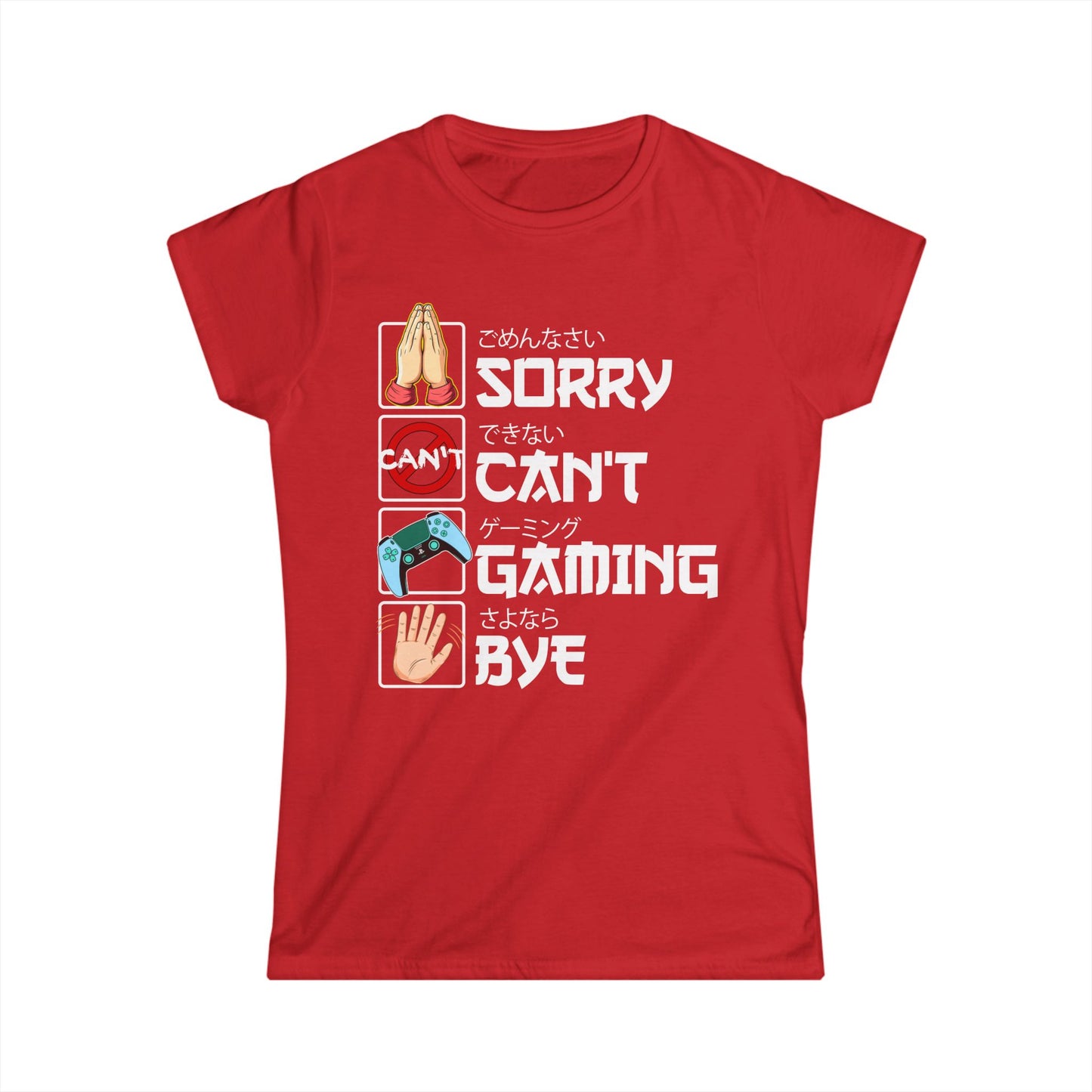 Sorry. Can't. Gaming. Bye. (Anime Version)