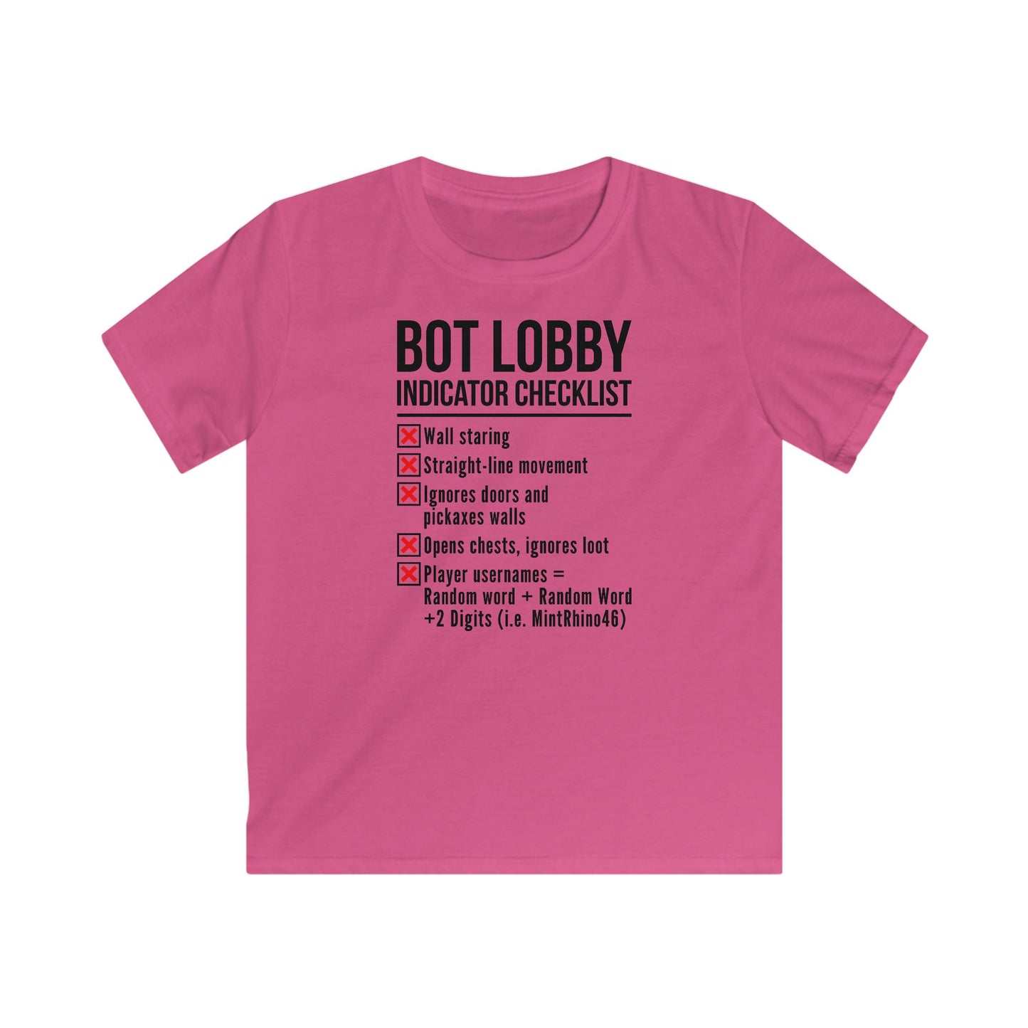 Bot Lobby Indicator Checklist